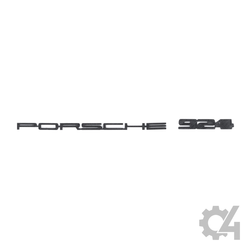 Porsche 924 Rear Badge Emblem Set